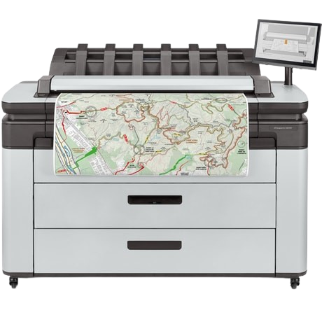 HP DesignJet XL 3600 MFP Printer - 6KD26A