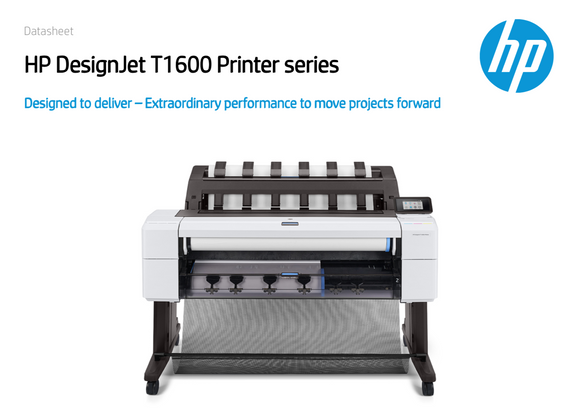 HP DesignJet T1600 36-in ePrinter - 3EK10A