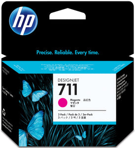 HP 711 - CZ135A - Magenta Ink Cartridge (3pcs of 29ml) - (price as of 0622)