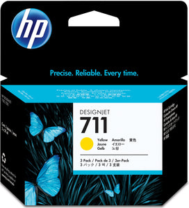 HP 711 - CZ136A - Yellow Ink Cartridge (3pcs of 29ml) - (price as of 0622)